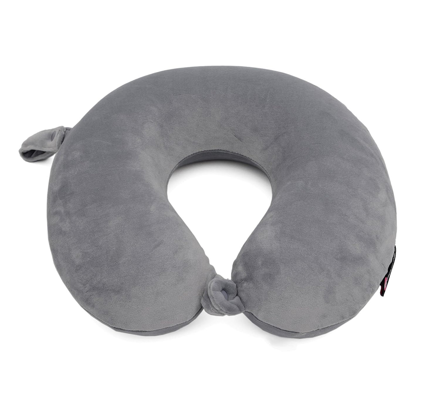 Travel Pillow - Memory Foam - Grey - BorderTribe