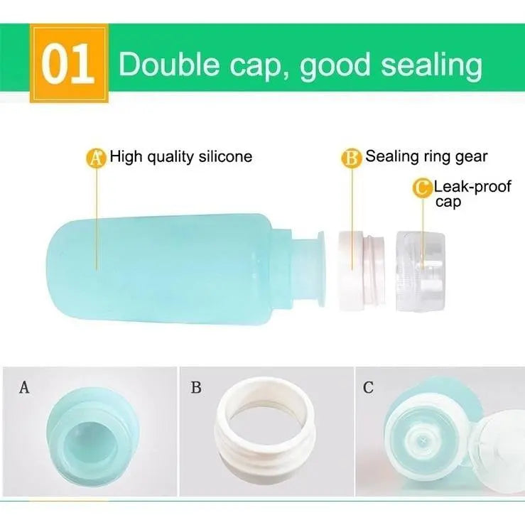 Toiletry Bottle - Silicone (Set of 3) freeshipping - BorderTribe