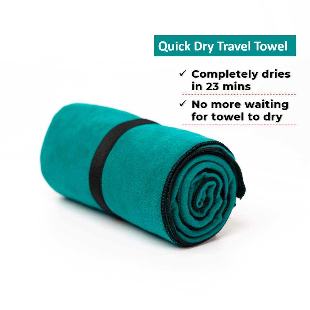 Travel Towel for Bath Large - New & Improved | Microfiber | Quick Dry & Super Absorbent